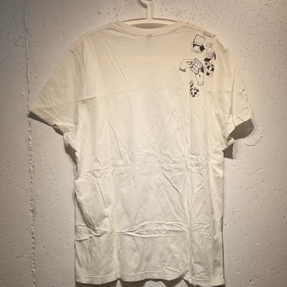 H&M White Music Owl Graphic T-Shirt (XL) - Picture 3 of 4
